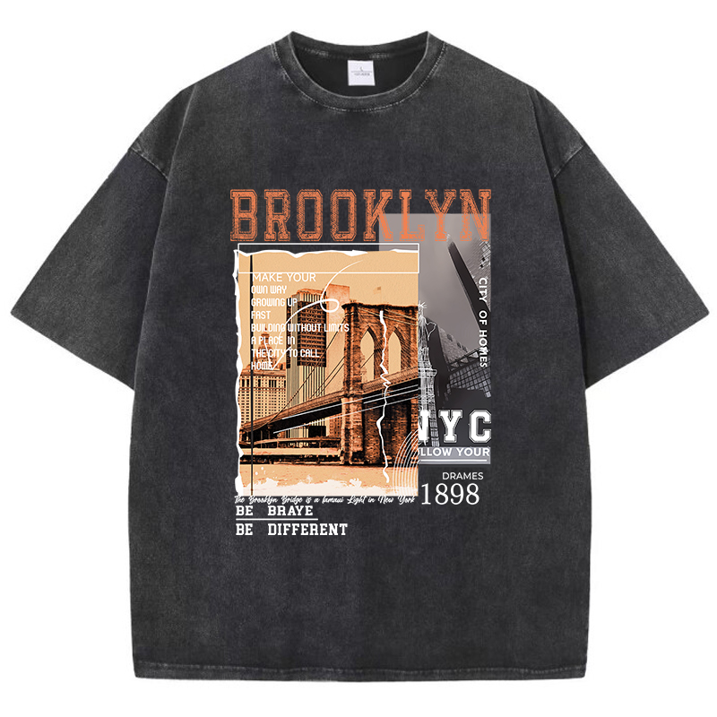 Street Fashion Nyc - Brooklyn 1898 Nyc Be Different Tshirt