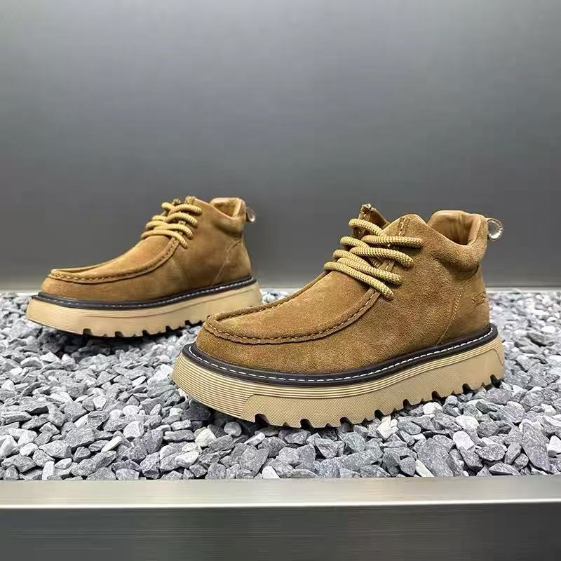 Street Fashion Winter 2025 - Autum Winter Men Platform Boots Designer