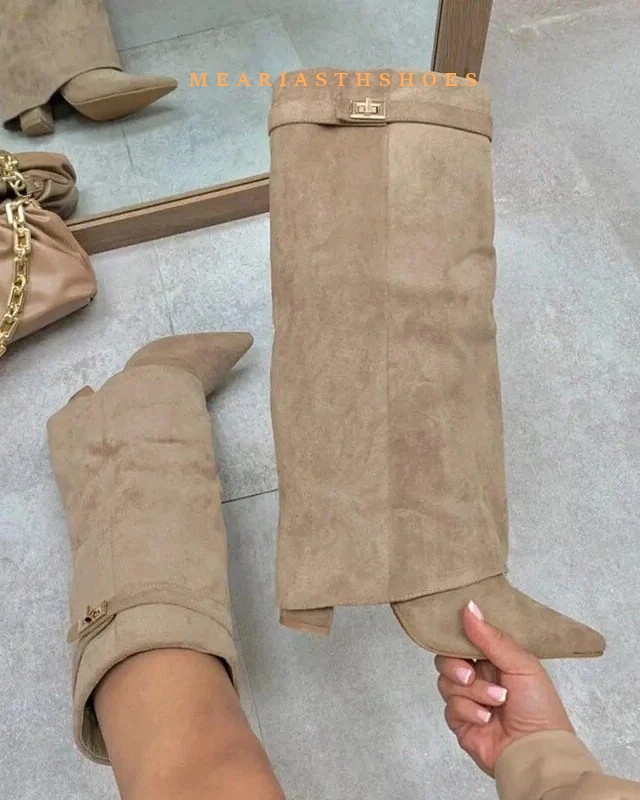 Women's Chunky Heel Knee High  - огляд і ціна Street Fashion Winter 2025