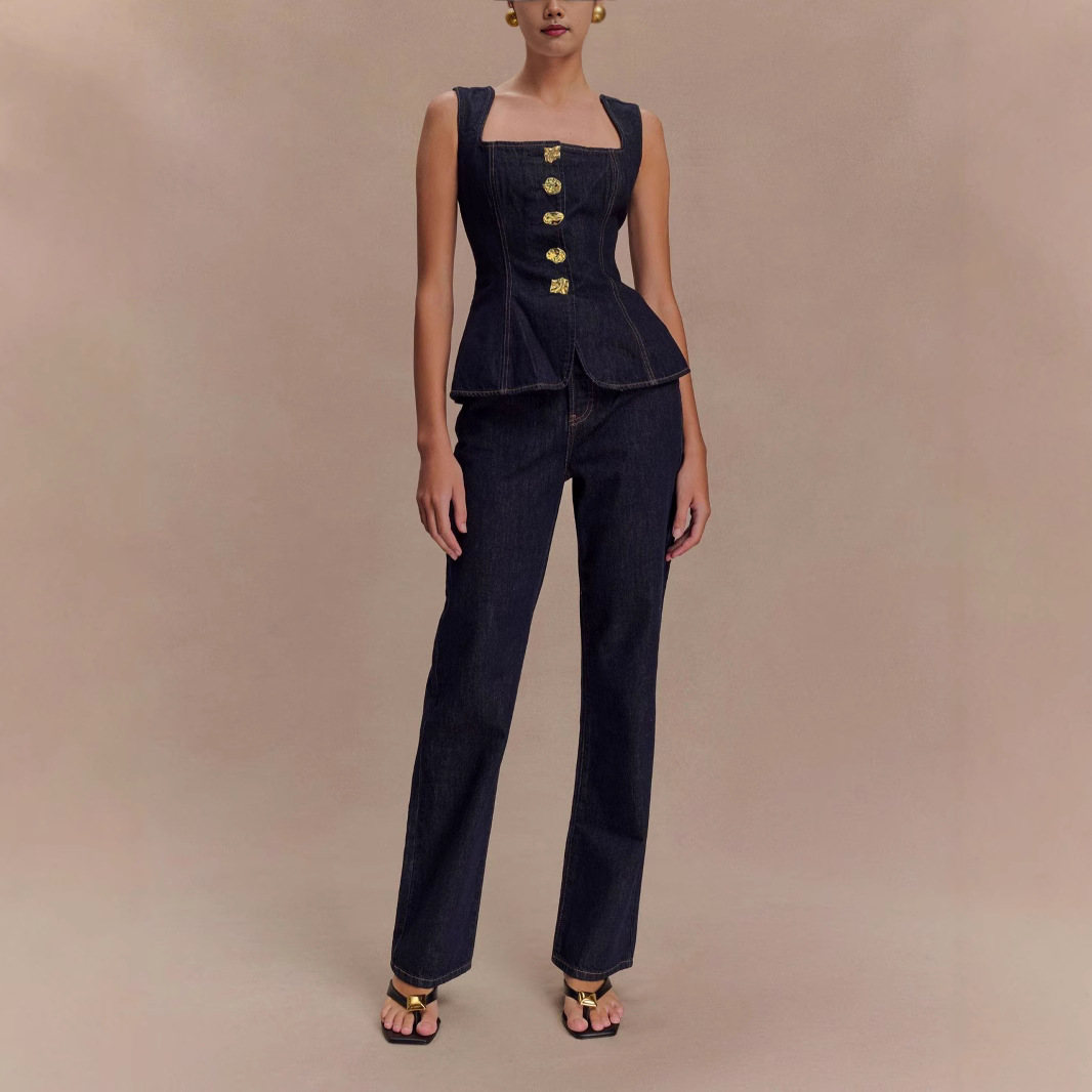 Summer Denim Pant Sets Women 2 - огляд і ціна Street Fashion Baggy