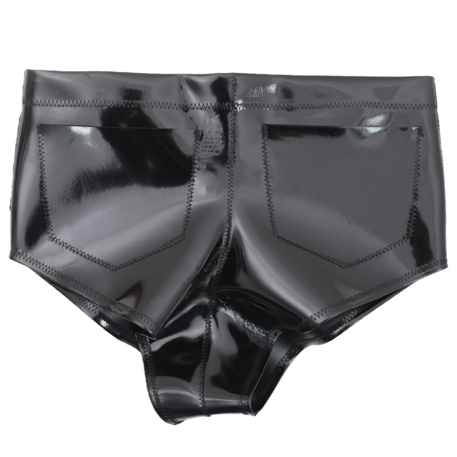 Women Men Glossy Pocket Shorts - огляд і ціна Street Fashion Style