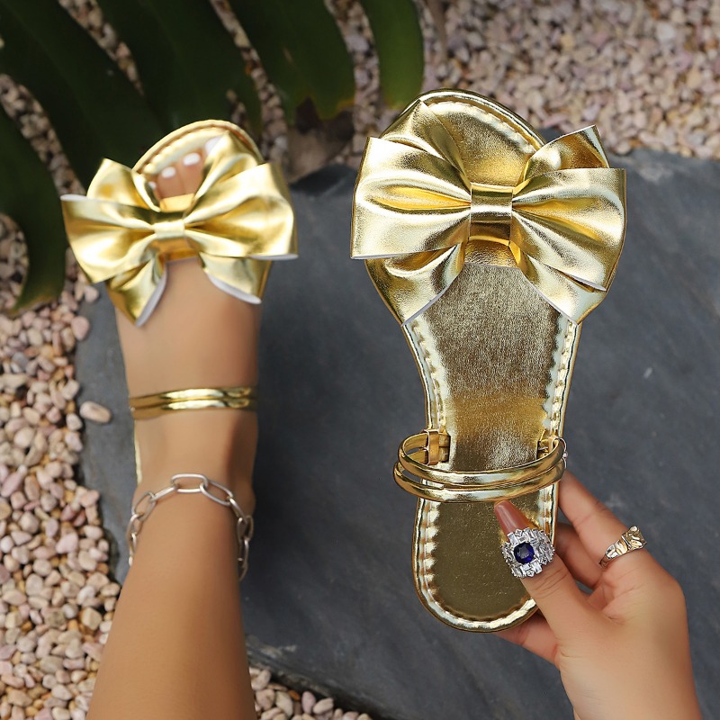 Golden Women Flat Slippers New - огляд і ціна Street Fashion Female