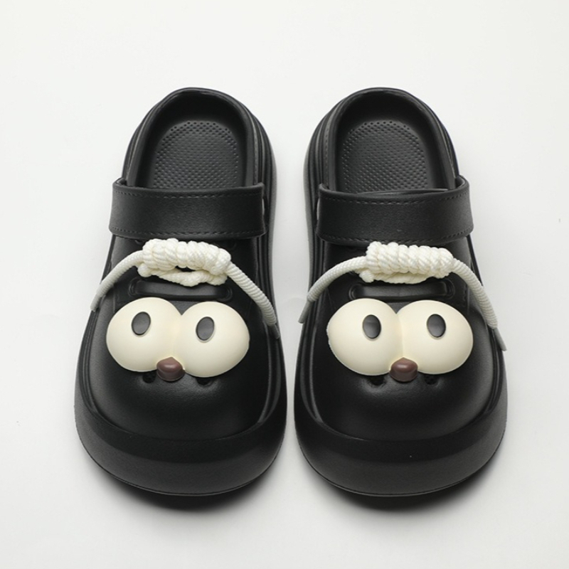 Cute DIY Big Eyes Fashion Clog - огляд і ціна Street Fashion Female