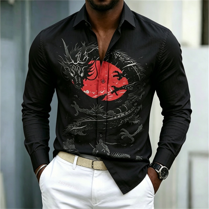 2026 New Men's Shirt White Bla - огляд і ціна Street For Fashion