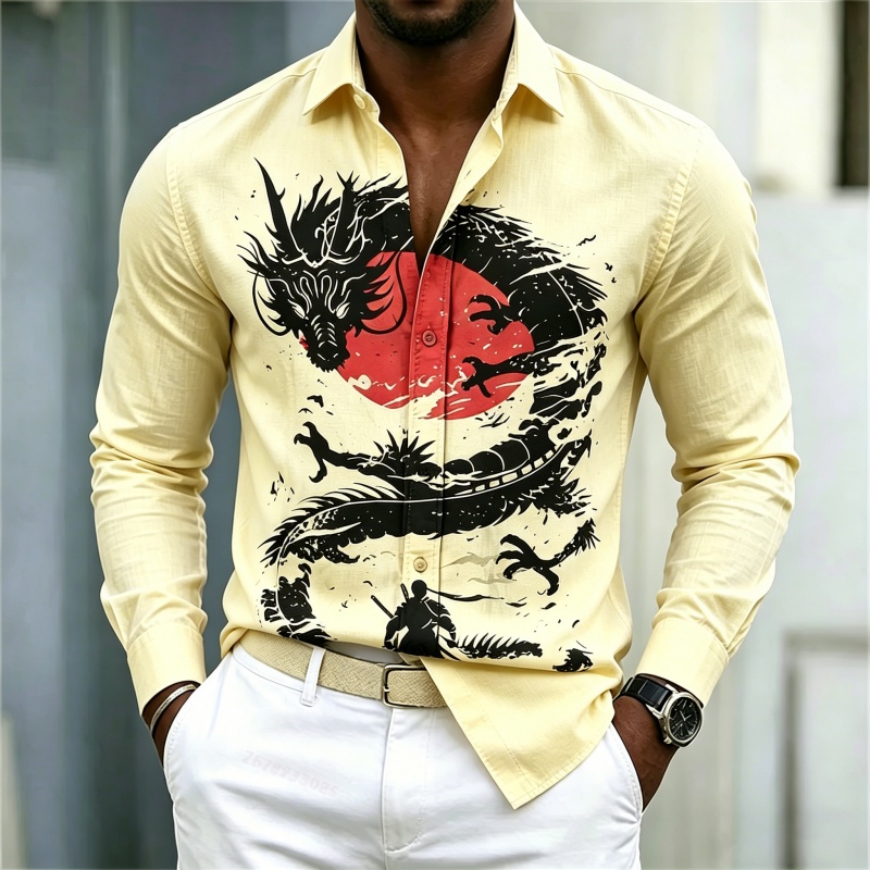 2026 New Men's Shirt White Bla - огляд і ціна Street For Fashion