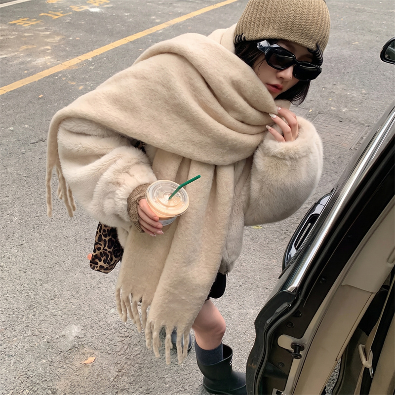 36 Colors Solid Mohair Fringe  - огляд і ціна Street Fashion Hijab