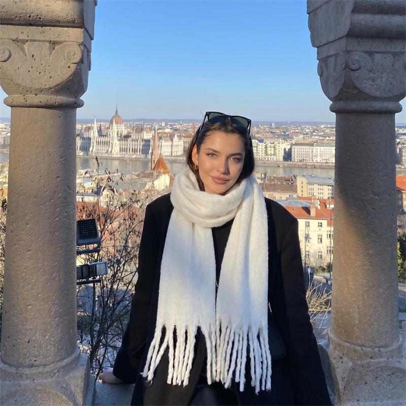 36 Colors Solid Mohair Fringe  - огляд і ціна Street Fashion Hijab