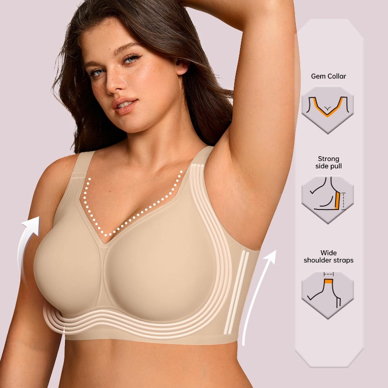 Plus Size Wireless Jelly Bra W - огляд і ціна Street Fashion Female