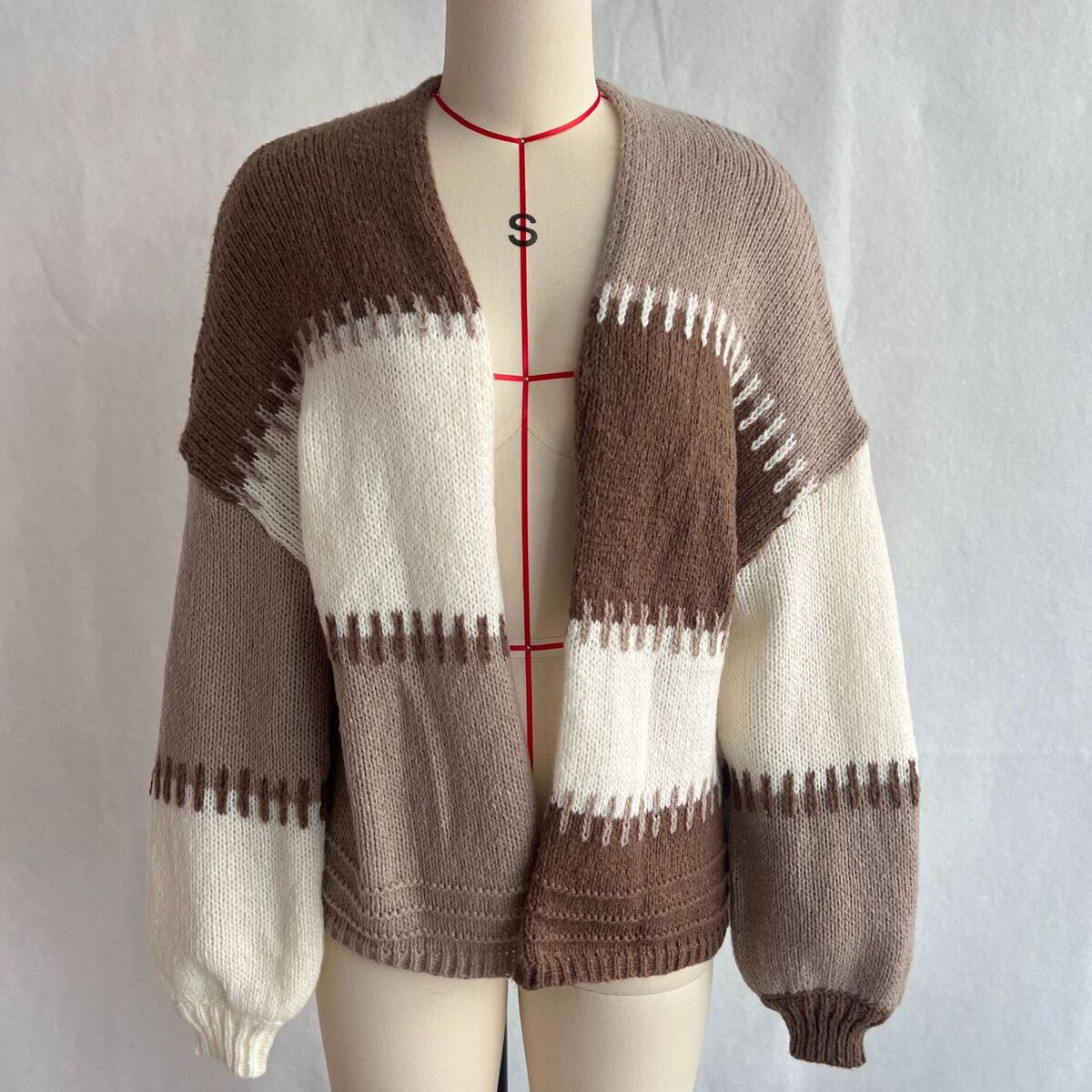 Color Block Patchwork Cardigan - огляд і ціна Street Fashion Winter 2025