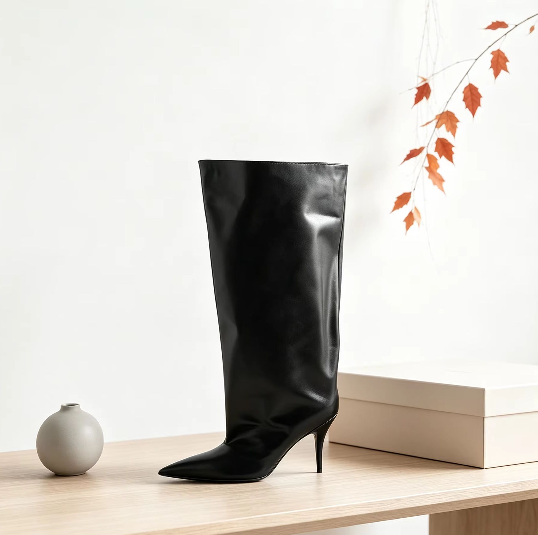 Slouch Wide Cuff Knee High Boo - огляд і ціна Street Fashion Winter