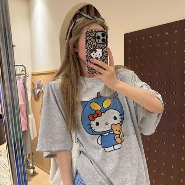 Short Sleeved Hello Kitty Prin - огляд і ціна Street For Fashion