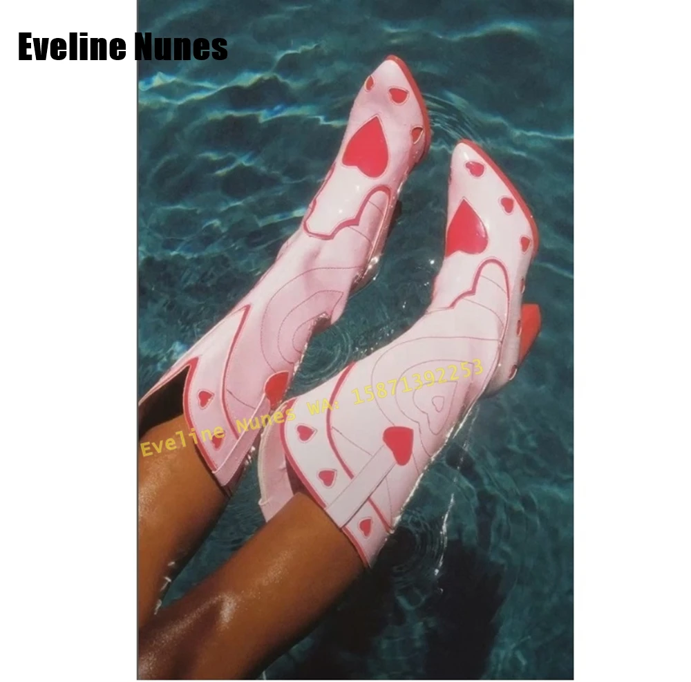 Pink Heart Space Cowgirl Boots - огляд і ціна Street Fashion Female