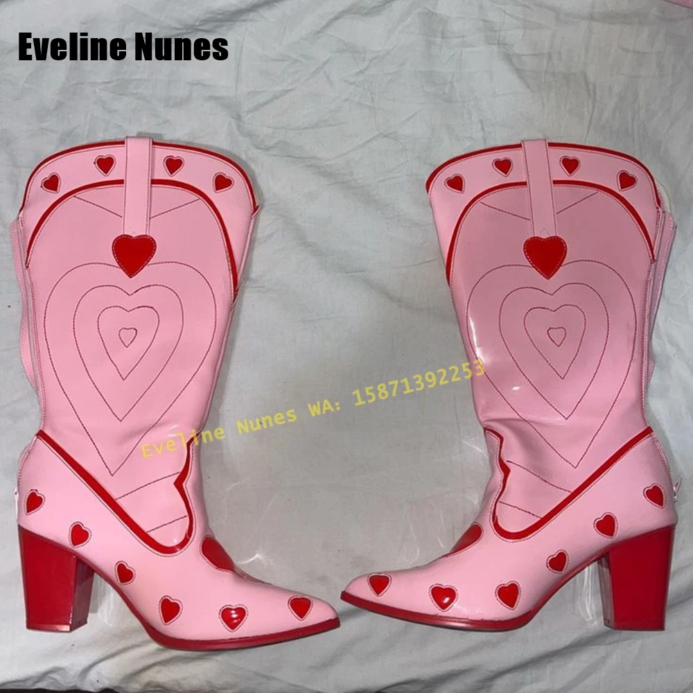 Pink Heart Space Cowgirl Boots - огляд і ціна Street Fashion Female