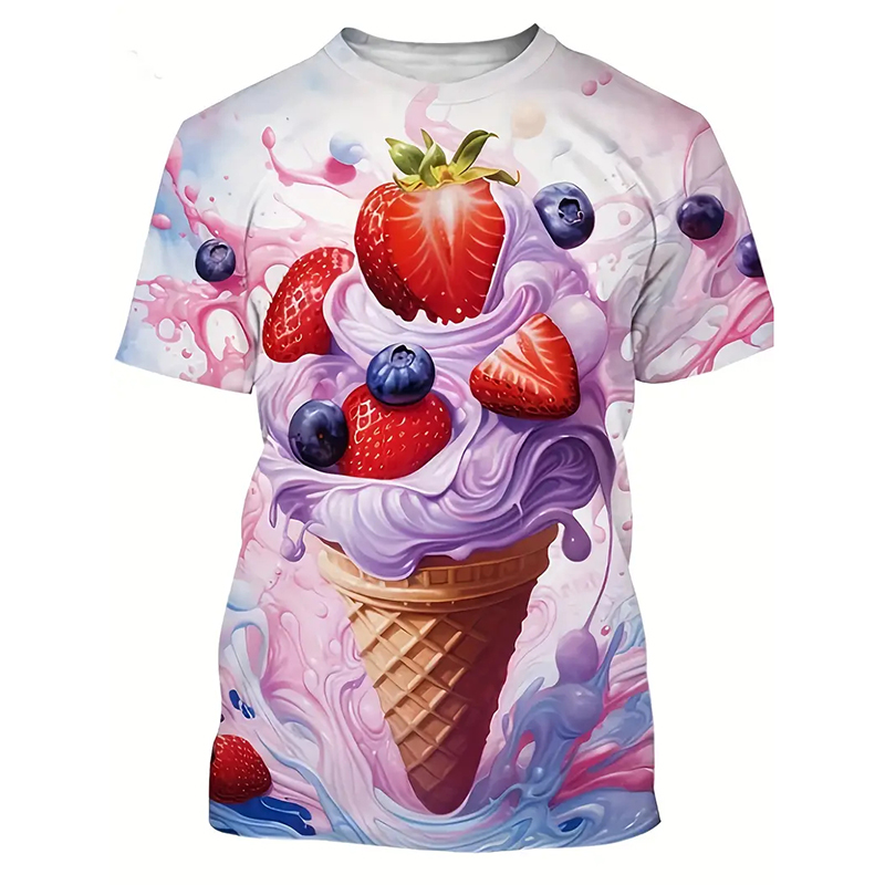 Ice Cream Color Fashion T-shir - огляд і ціна Street Fashion Trends 2025