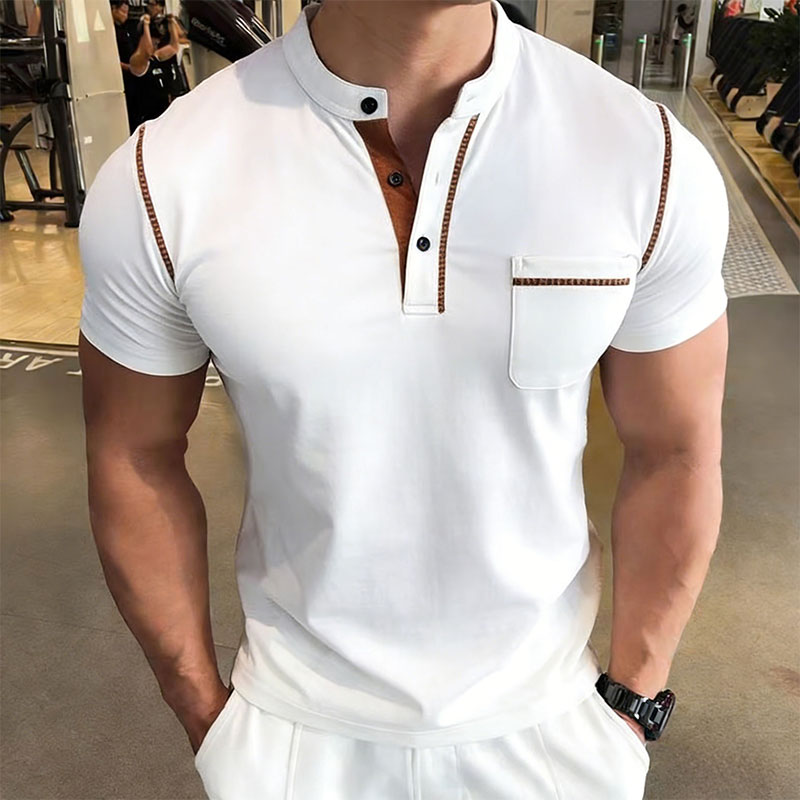 New Summer Men's Henry Collar  - огляд і ціна Street Fashion Style